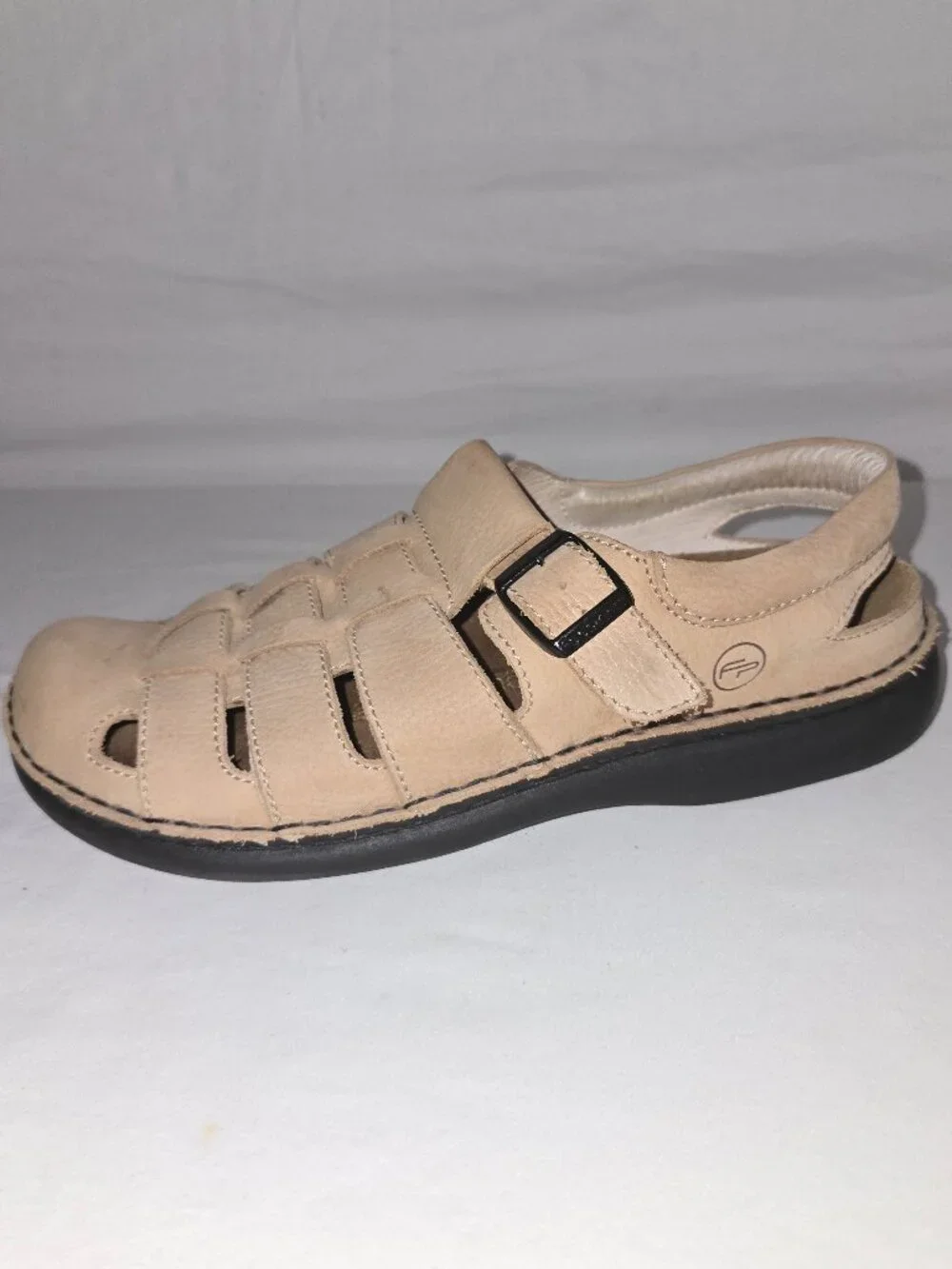 Birkenstock Footprints Light Beige Suede Nubuck Fisherman's Sandals Men's 43